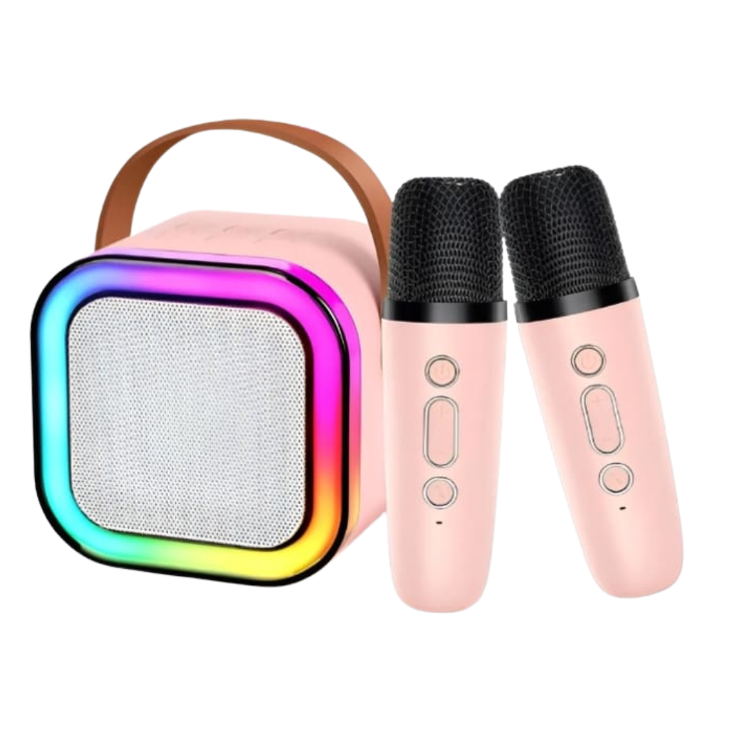 Altavoz portátil y microfonos para Karaoke Bluetooth