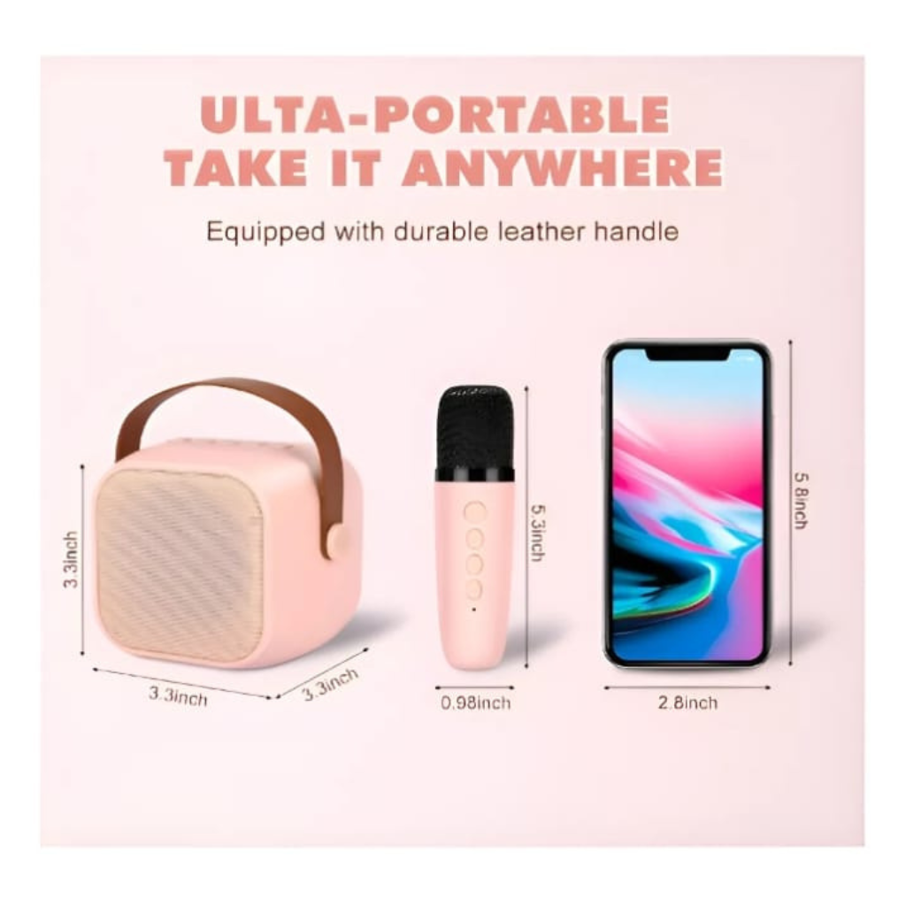 Altavoz portátil y microfonos para Karaoke Bluetooth - Imagen 5